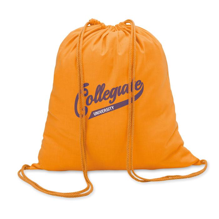 100g/m² Cotton Drawstring Bag printed with your logo — screen printing, from £215