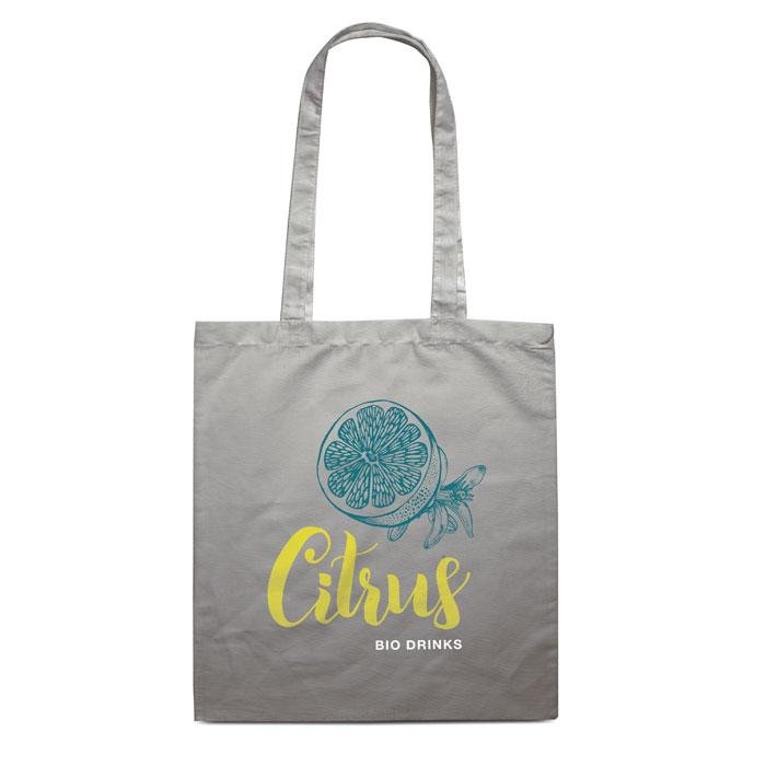 140g/m² Cotton Shopping Bag printed with your logo — screen printing, from £205