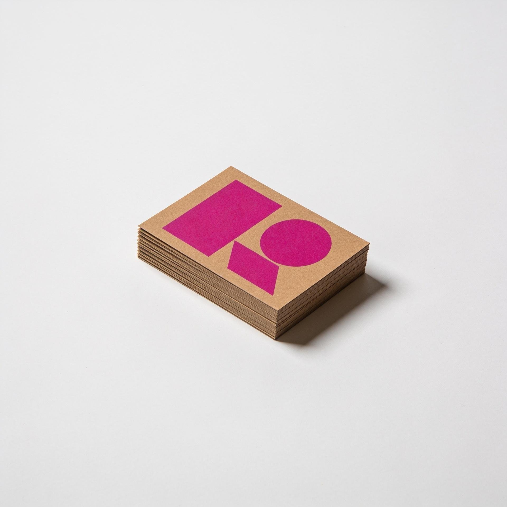 Brown kraft flyer printing in Dorset on 300gsm recycled kraft board - rustic natural eco look, from £28
