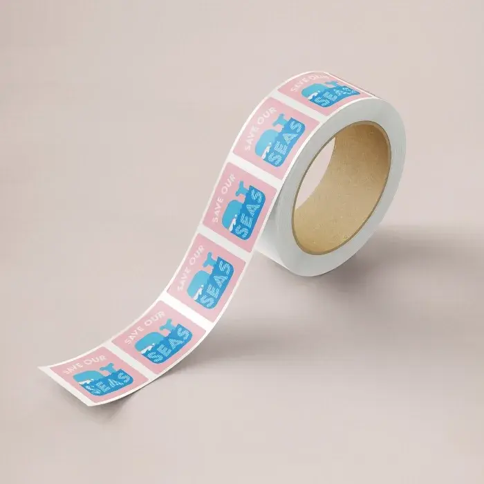 Roll label printing in Dorset — square, circle & rectangle, 25-150mm, gloss, matt or white vinyl