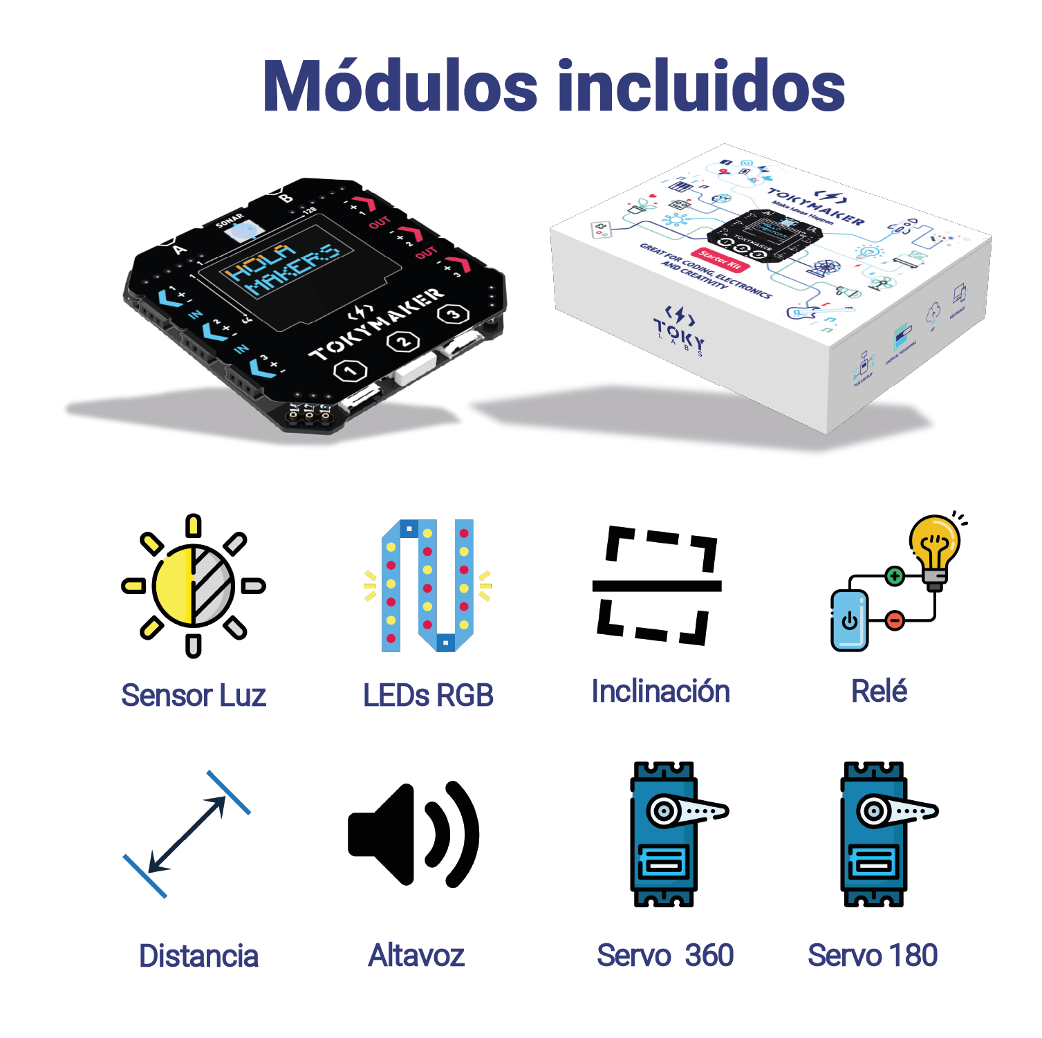 It contains all you need to integrate technology transversally in your class. Great for science, music, maths, electronics, coding, mechanics, and much more!