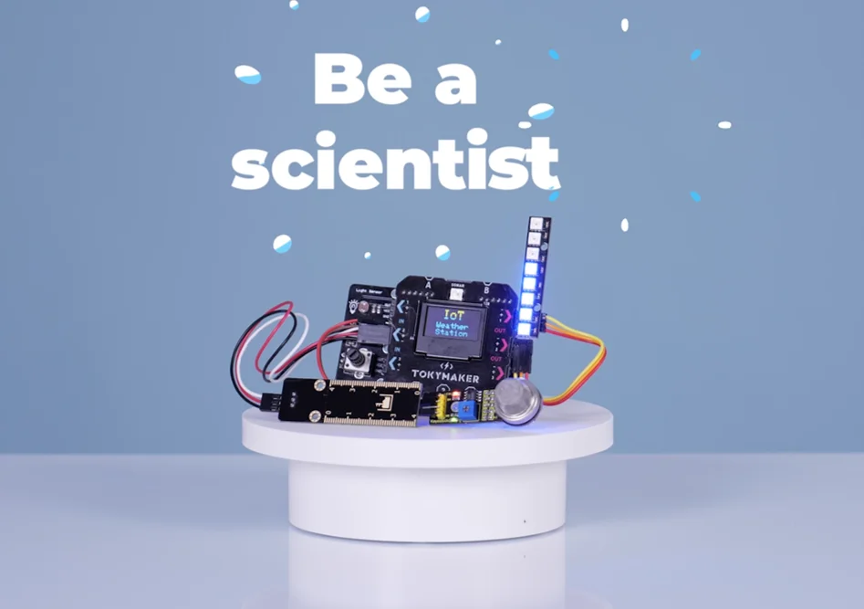 Build an entire internet of things based weather station and much more with this kit and the online academy