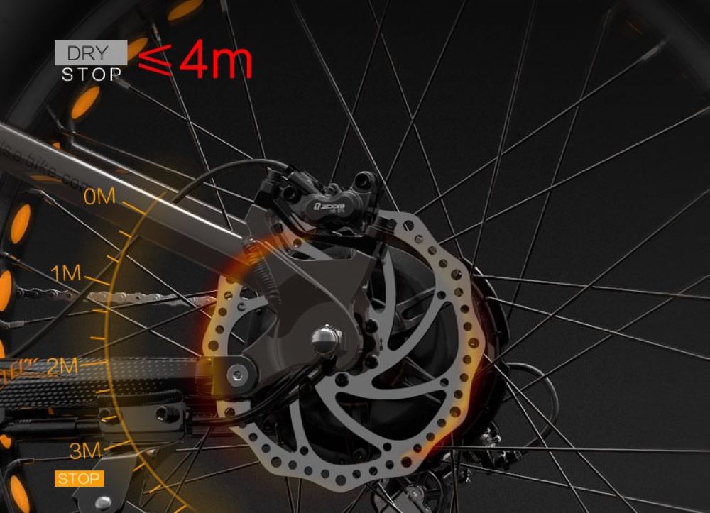 This electric bike is designed to accommodate riders of various heights, with…