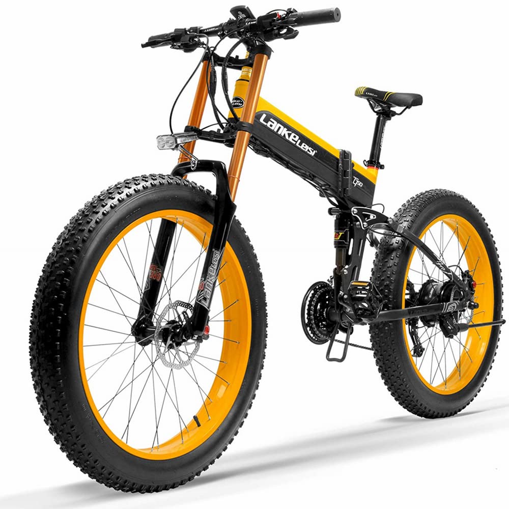 LANKELEISI T750plus 26 Inch Folding Electric Mountain Bike