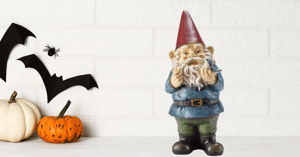 Unveiling the Perfect Halloween Decor: Garden Gnome Holding Bird