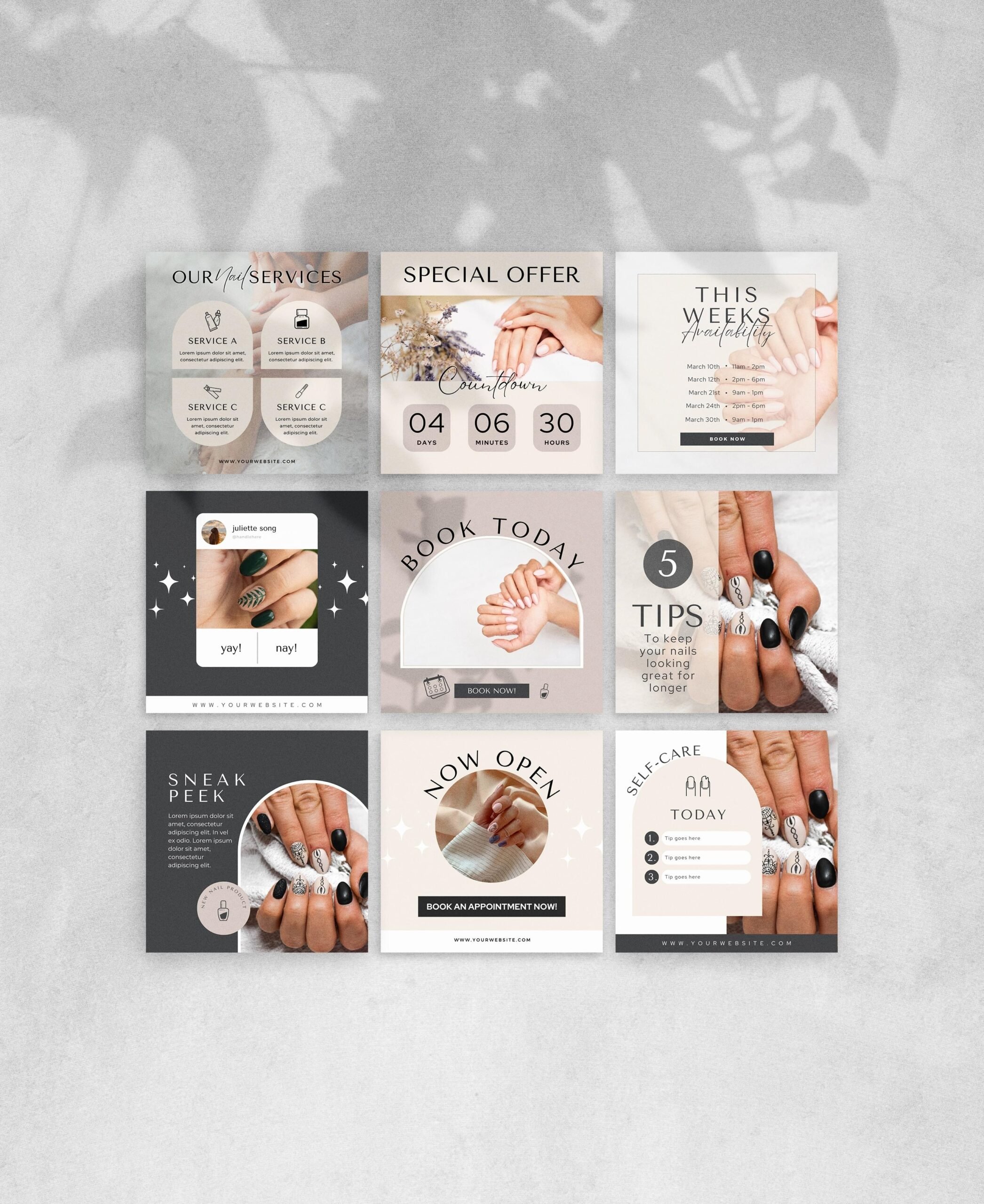 Buy Nail Tech Instagram Posts on Nittsy.com