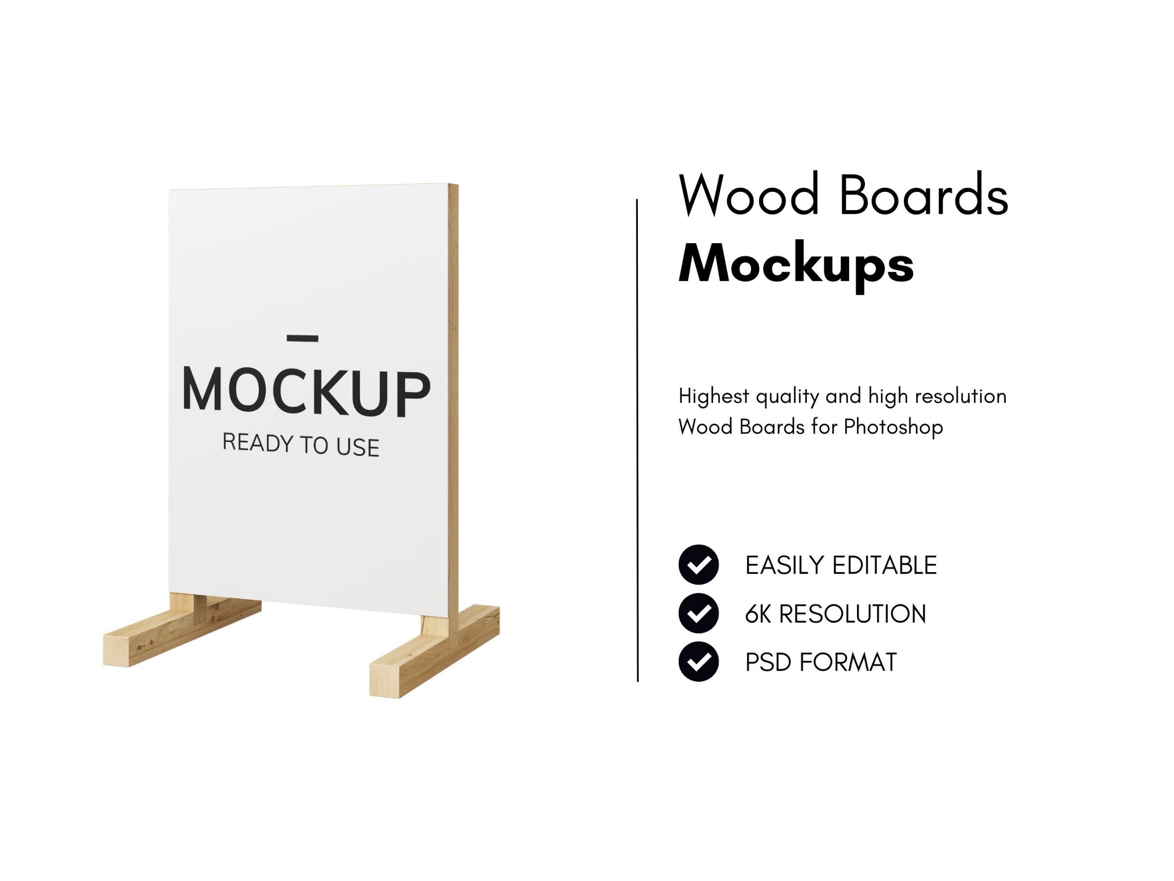 Wood Hoarding Mockup