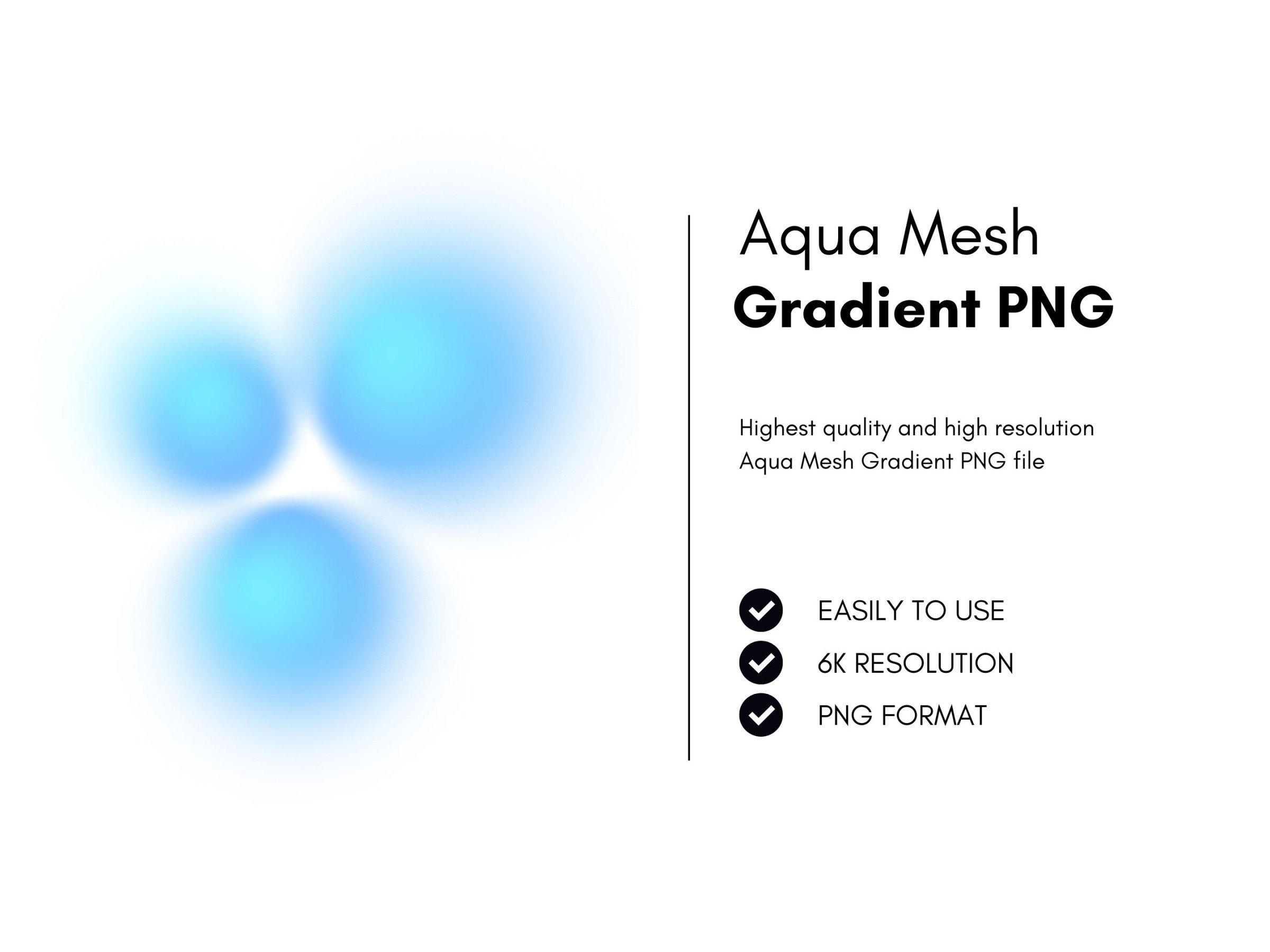 Mesh Gradient Aqua PNG