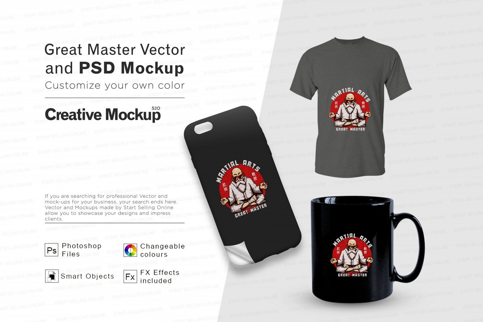 Tshirt , Iphone and Mug Mock-up Bundle