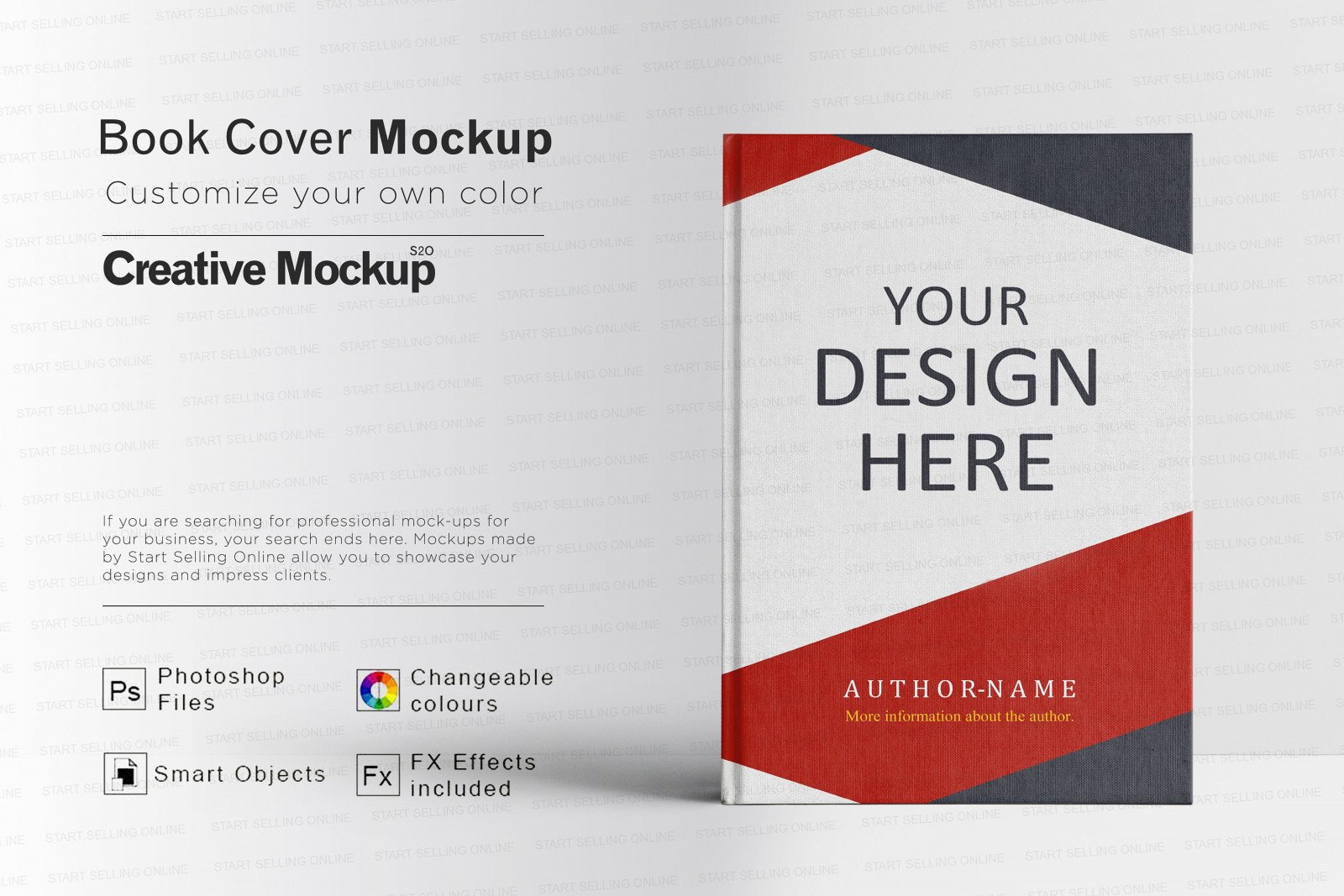 Book Mockup | Multiple Backgrounds | Smart Object | PSD Product Mockup for Book Covers