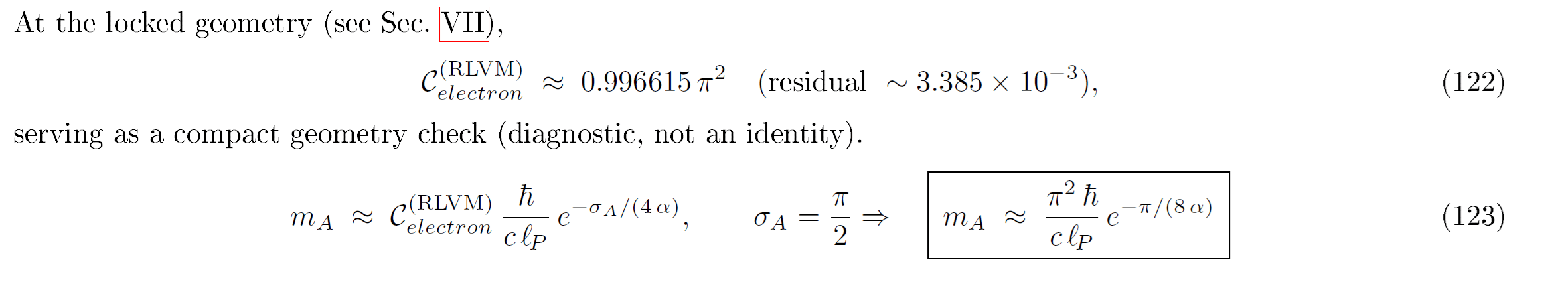 Emergent Electron Mass (RLVM) - Relator Paper