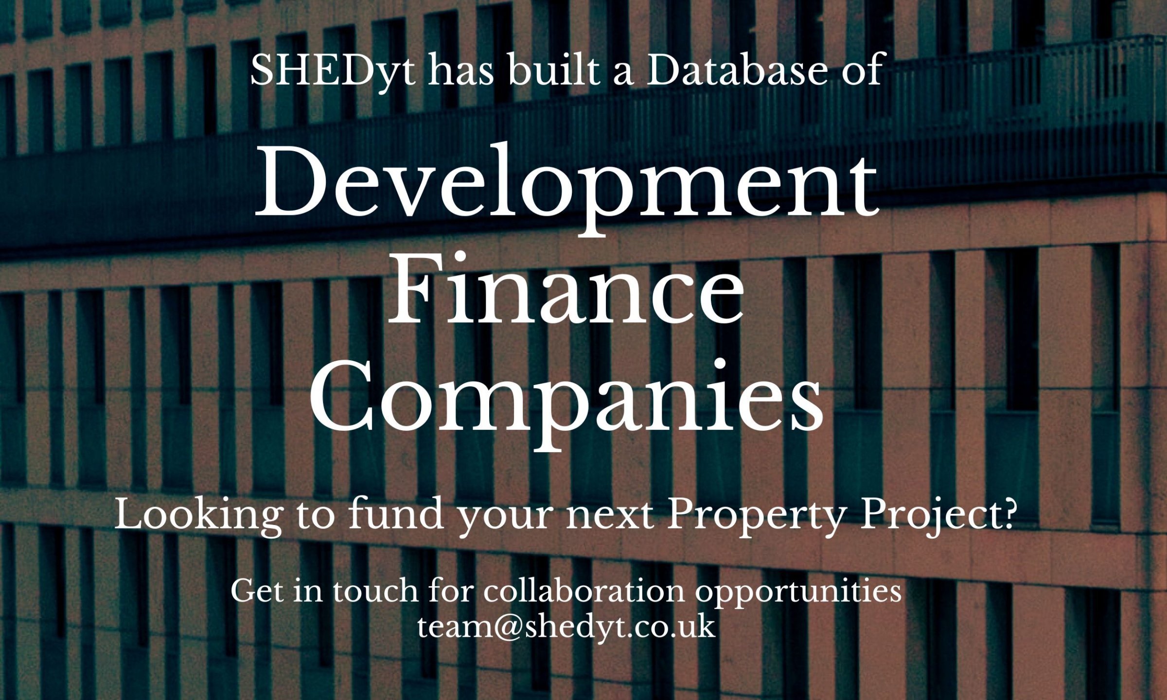 Looking to fund a Property Project?