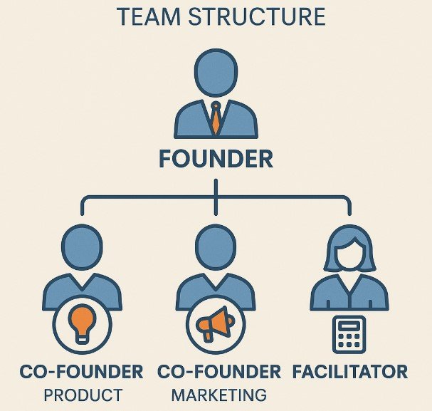 ساختار تیم برای استارتاپ ویزا هلند