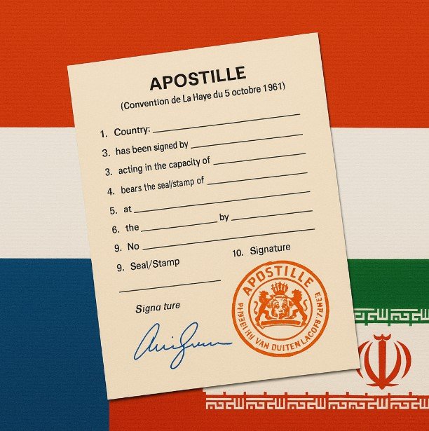 رسمی‌سازی مدارک با مهر آپوستیل؛ پلی بین ایران و هلند برای پذیرش بین‌المللی.