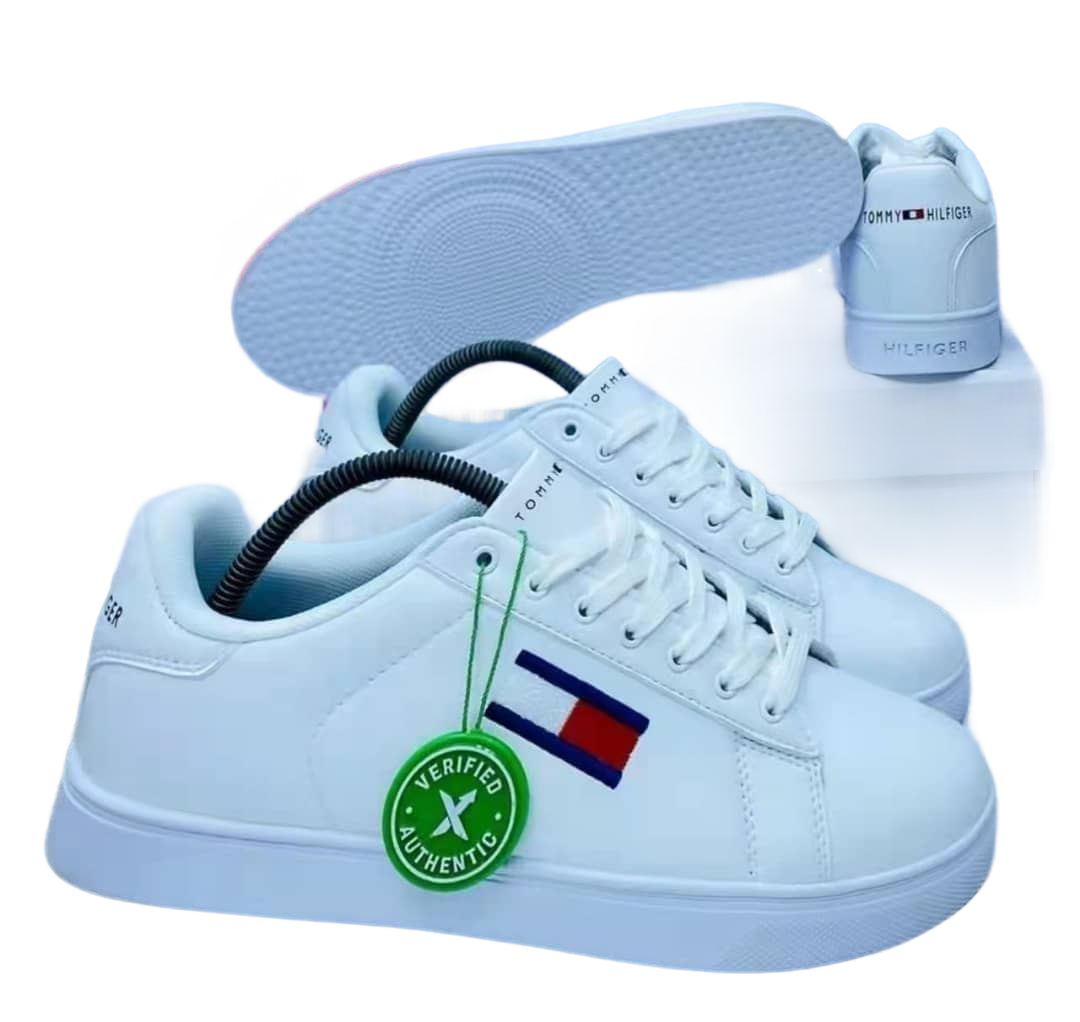 Authentic White Leather Classic Sneakers