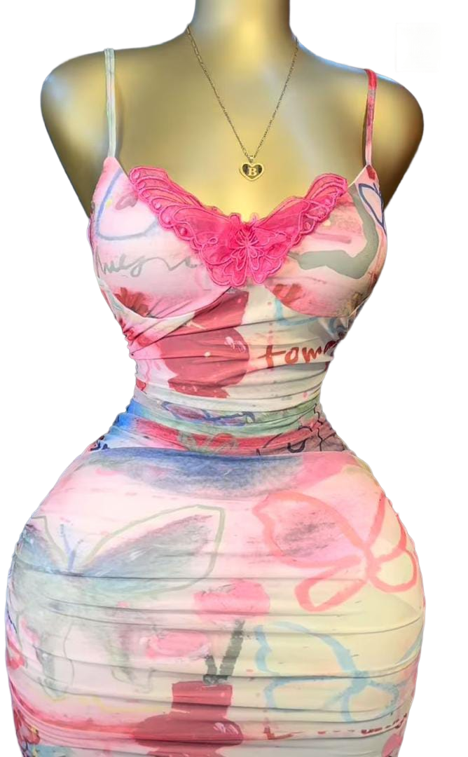 Women's Floral Print Sleeveless Summer Dress