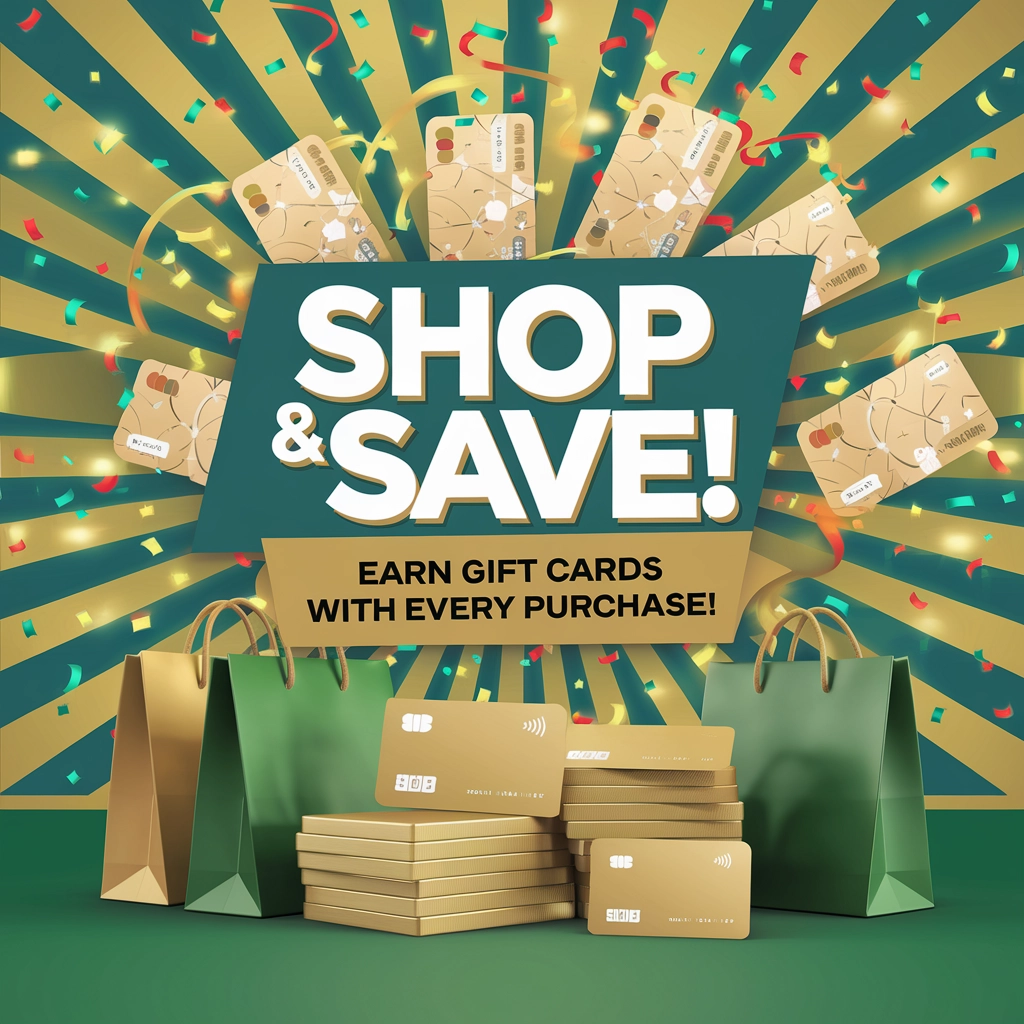 Unlock incredible savings with our "Shop & Save" gift card rewards program!β¦