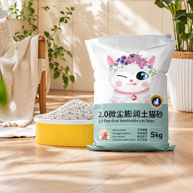 Low-Dust Bentonite Cat Litter | Fast Clumping & Odor Control