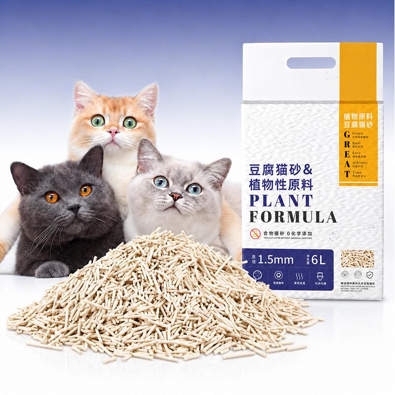 Low-Dust Tofu Cat Litter | Fast Clumping & Odor Control