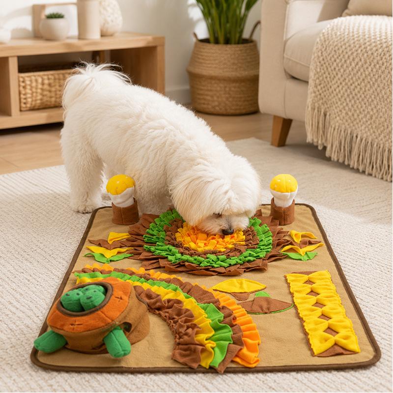 Mushroom Snuffle Mat for Dogs | Treat-Hiding Nosework Toy