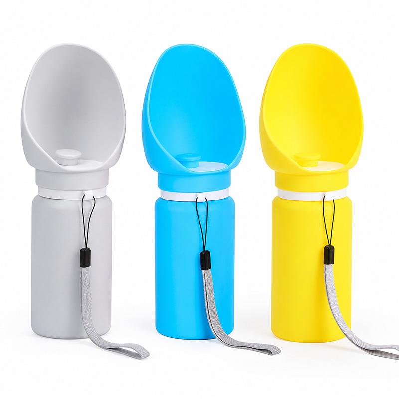 Portable Dog Water Bottle | 550ml Foldable Travel Cup
