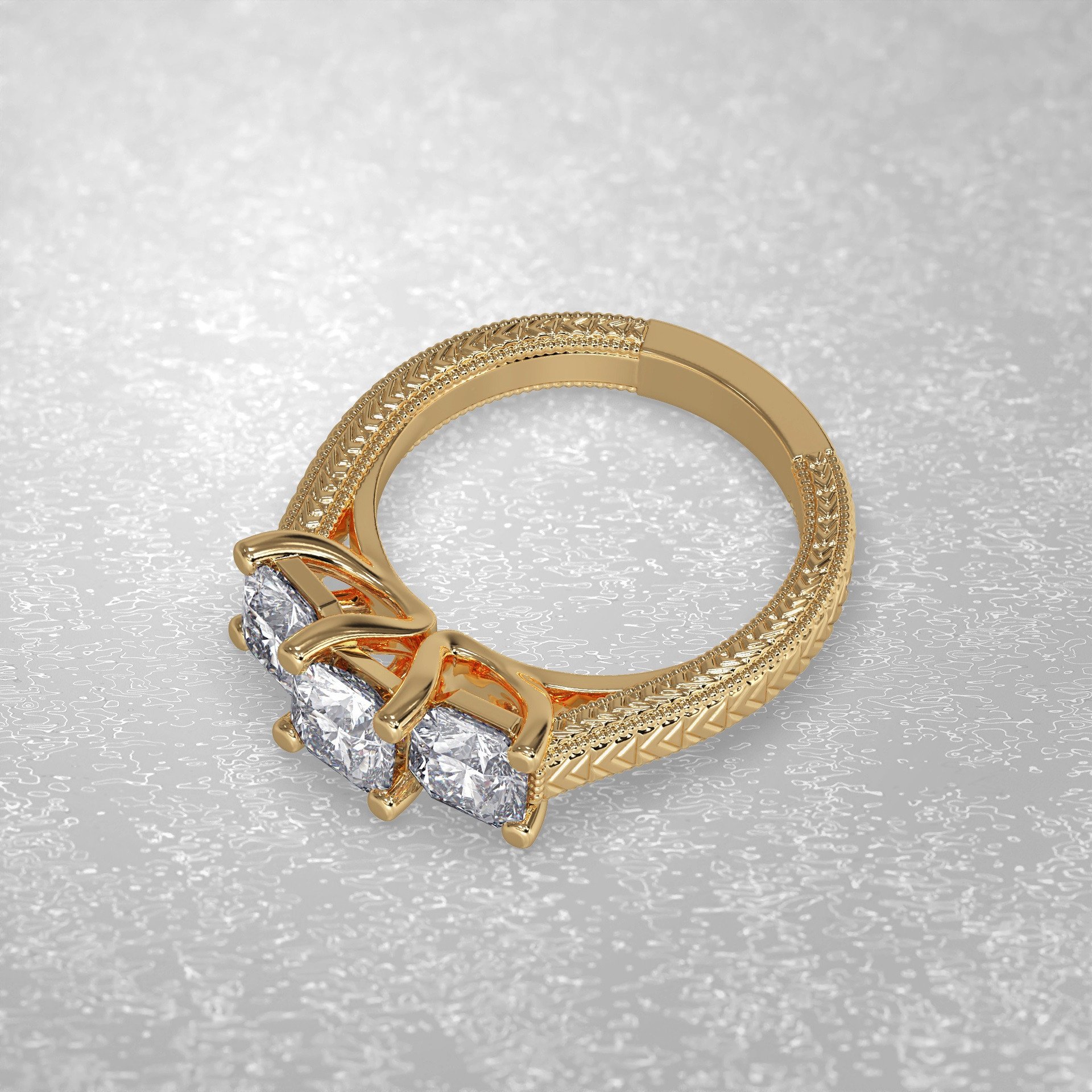 The Aurora Solitaire Diamond Ring boasts a brilliant 1.5-carat round cut diamond,…