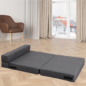                                                             Fold down floor couch good for kids or casual use                                       Unfold to movie-watching seat or reading sofa with two-tier backrest  that can support your entire back. Sit on the recliner, lean on backrest  and straighten your legs, felt cozy with pillow for lounging, watching  TV and relaxed work. Perfect for movie night, home office, sitting area  for working, reading area.     