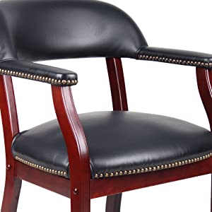 The Homeseka chair is classic furniture styling at its best. The
comfortable desk chair adds impeccable style and distinguished design to
your home, office, conference room, study and more. Great in a pair or
around a conference table.