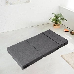                                                             Convertible chairs into beds for outdoor travel                                        Pianer Sofa Bed can be convert to a twin mattress. You can put it in  room as sofa, use it as fold out sleepover bed in guest room or under  loft bed when you need. It also thick enough to be a  gym mat and small  enough to put in rv/van/camper/minivan/trailer for taking a break while  traveling.     