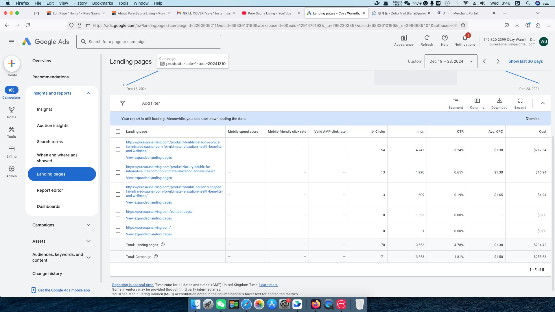 10谷歌广告设置-每个网站链接的表现效果