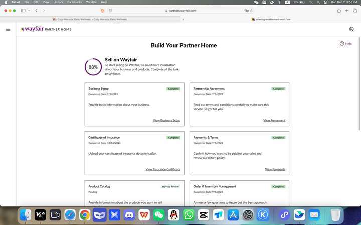 wayfair平台的完成率88%会持续很长一段时间