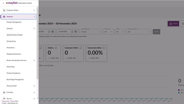 wayfair平台成功入驻以后的截图
