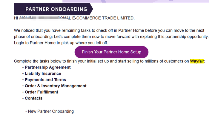 wayfair开店时候需要准备的资料