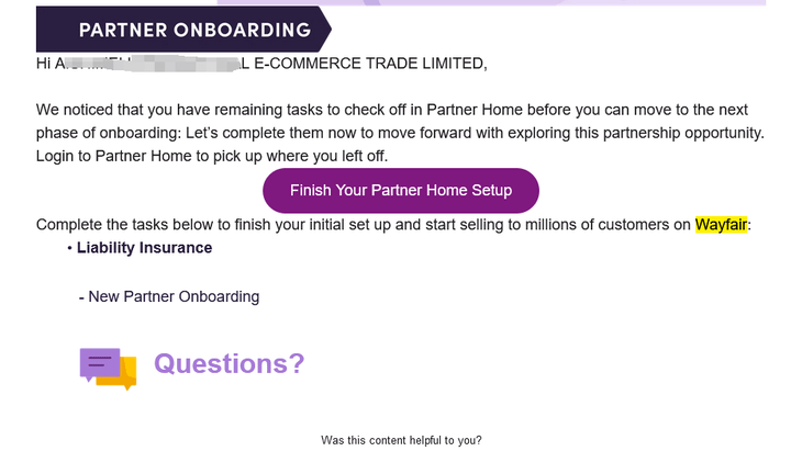 wayfair平台对保单的要求是必须的