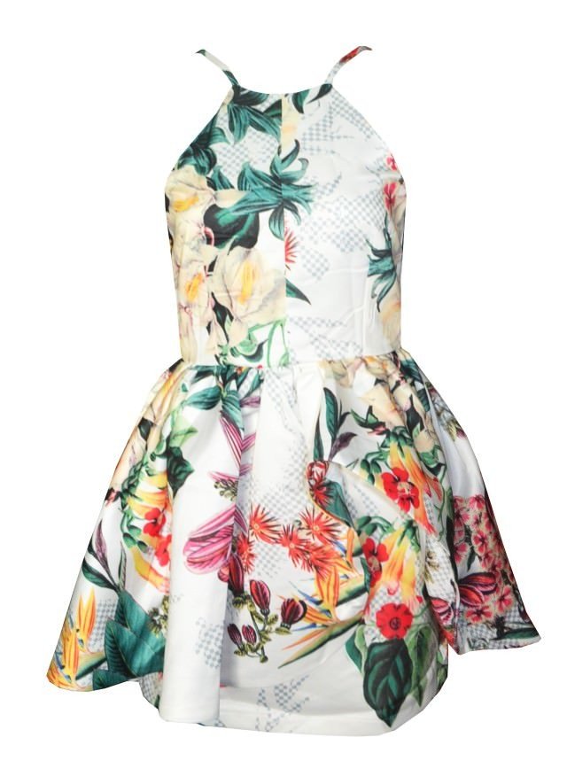 Floral Dress Vintage Ruffles
