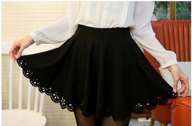 High waist large swing sun umbrella skirt