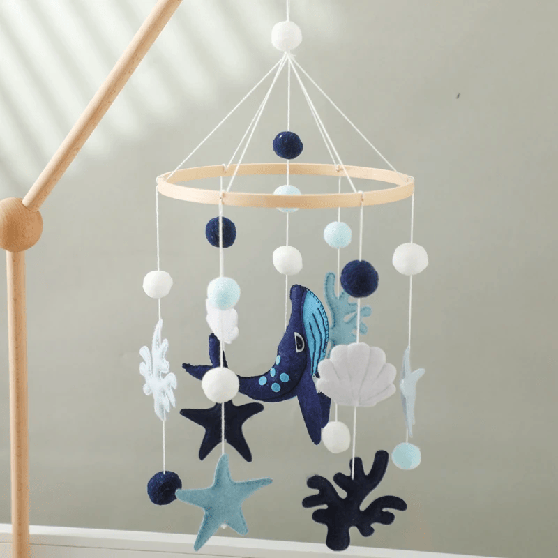 Crib Mobile for Baby Boys Girls Ocean Whale Nursery Mobile Gender Neutral Baby Mobile
