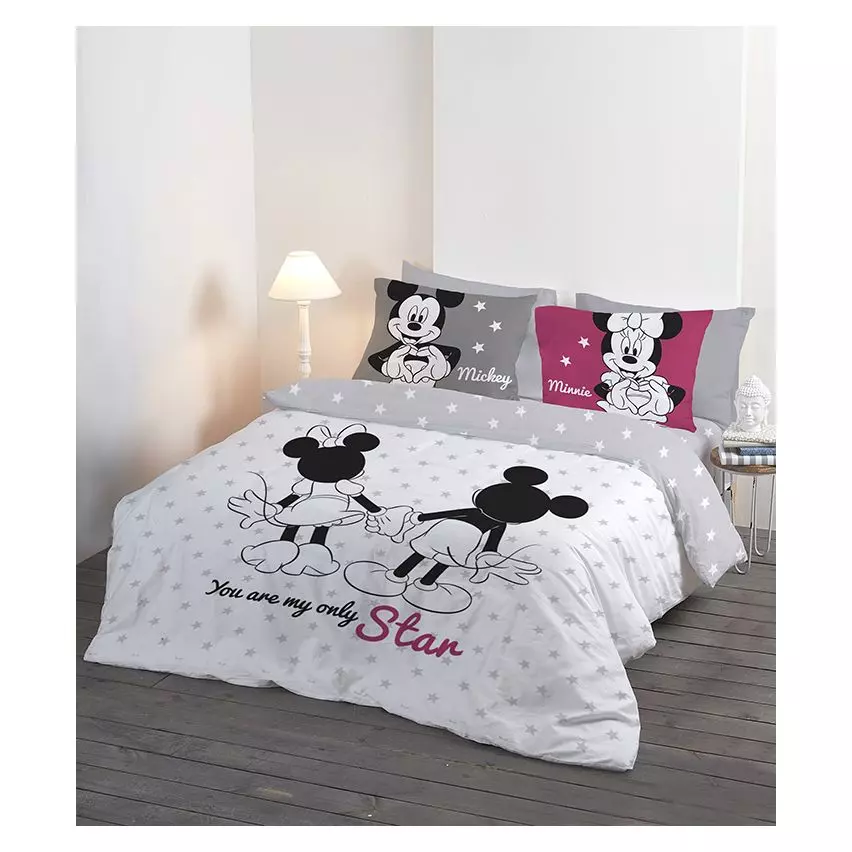 Disney Mickey And Minnie My Star 4-Piece Cotton Bedding Set