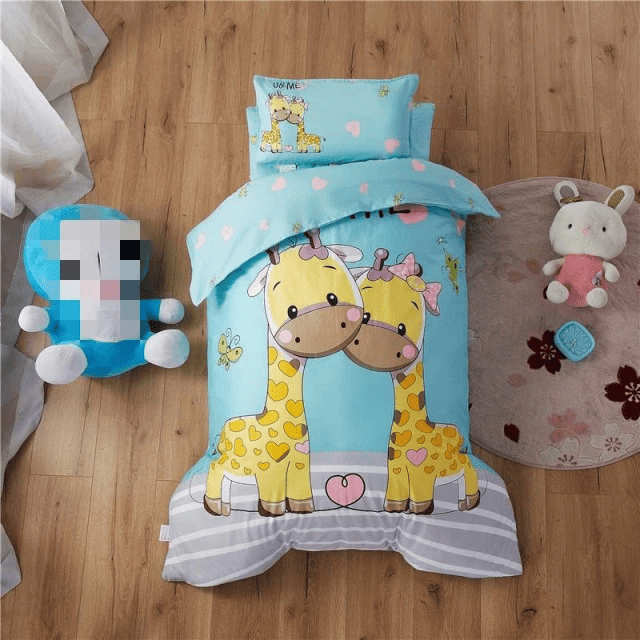 Kissing Giraffe Bedding set 3-Piece Cotton