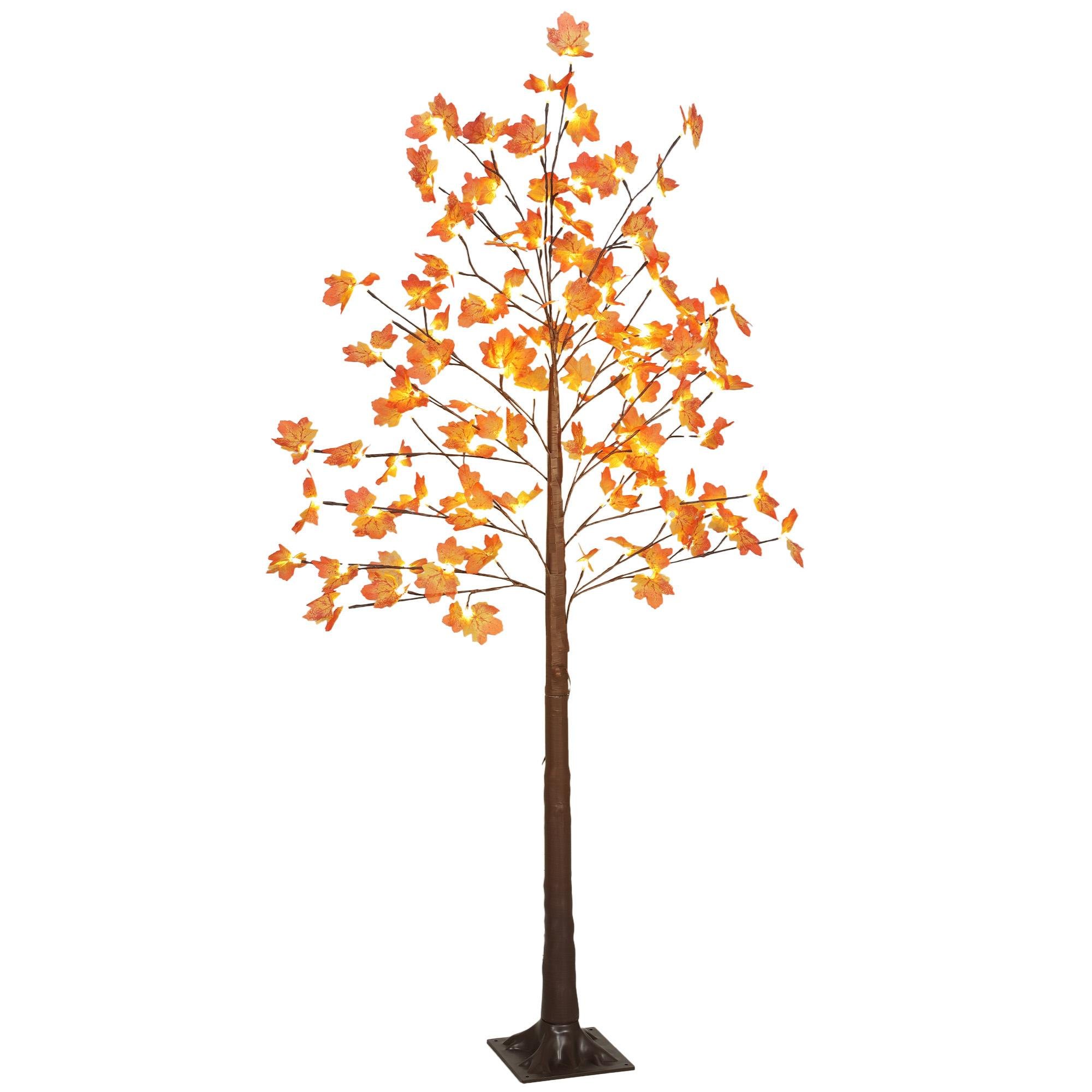 6 ft Lighted Maple Tree with 96 Warm White LEDs