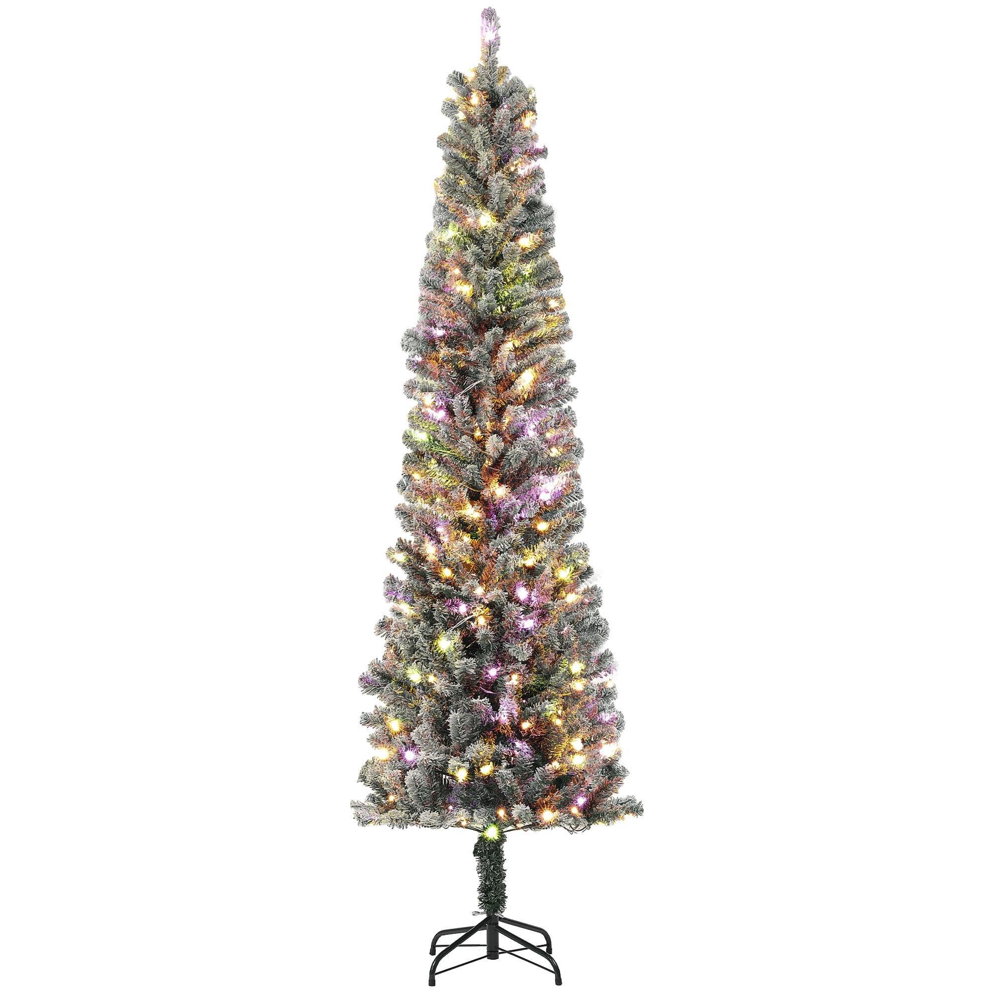 7.5 ft Prelit Pencil Tree with Dual-Colour LEDs