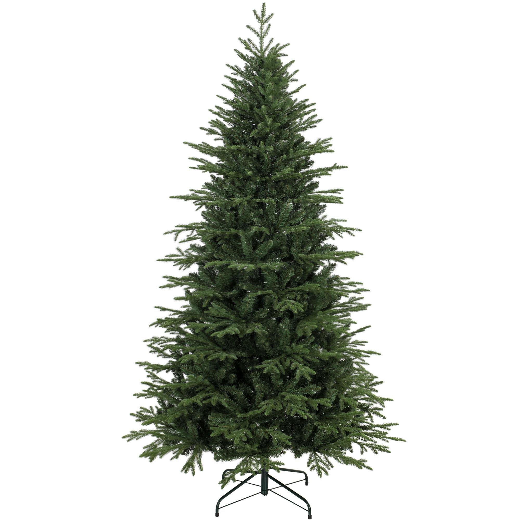 7ft Green PE PVC Tree with Hinged Setup