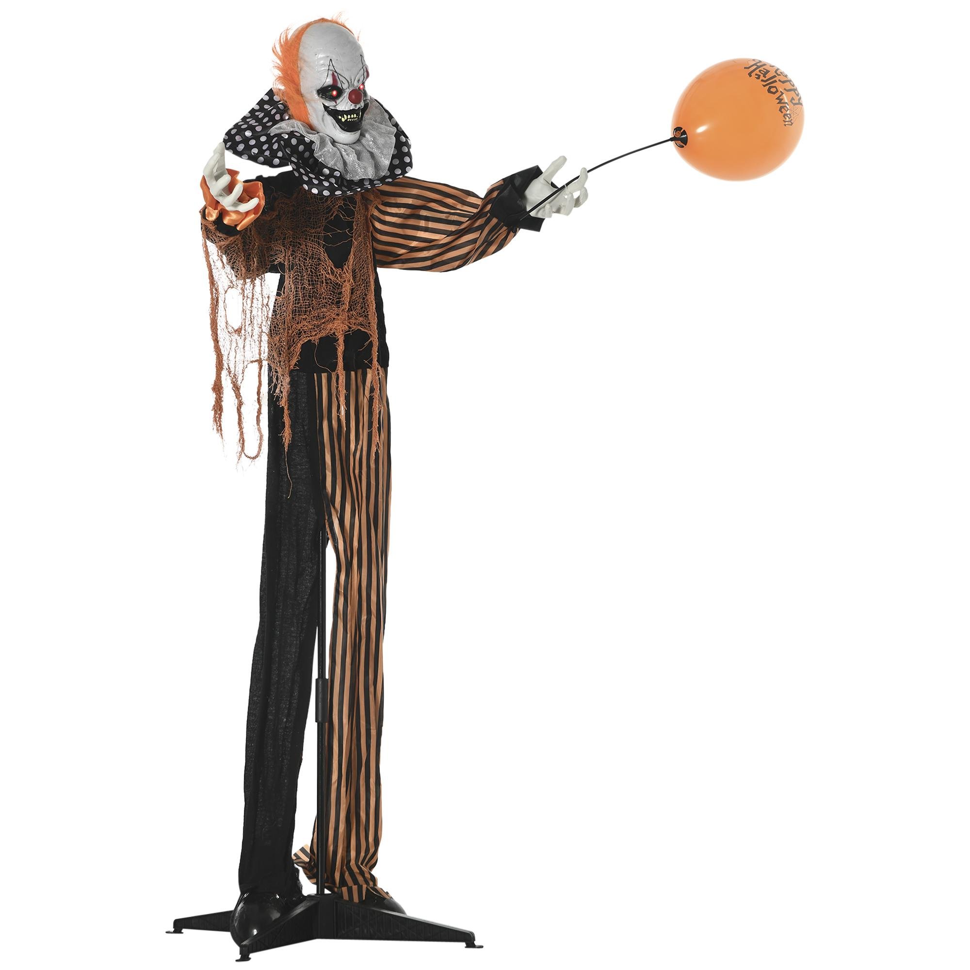 65 Inch Animated Circus Clown with Sound and Motion