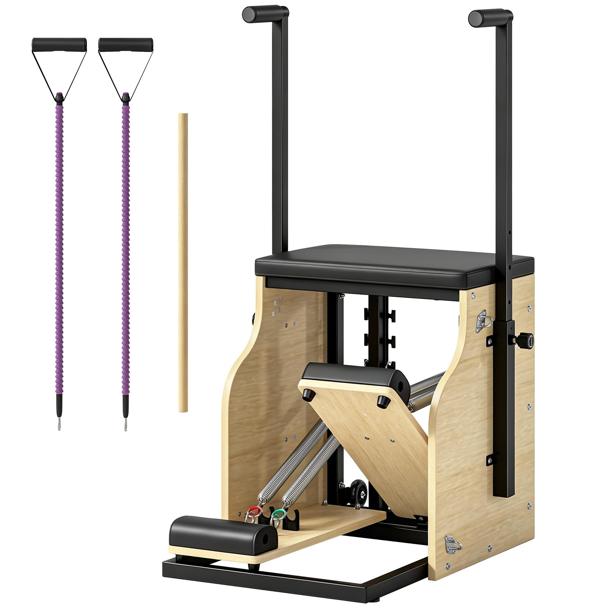 Beech Wood Pilates Chair with Adjustable Resistance