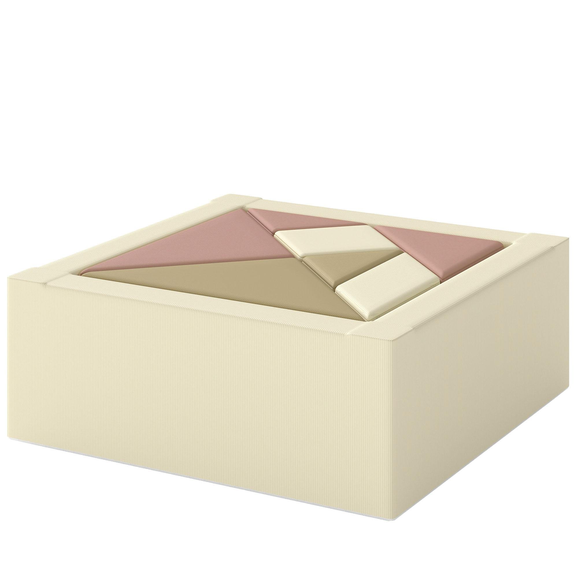Beige Tangram Foam Play Set with Washable Covers