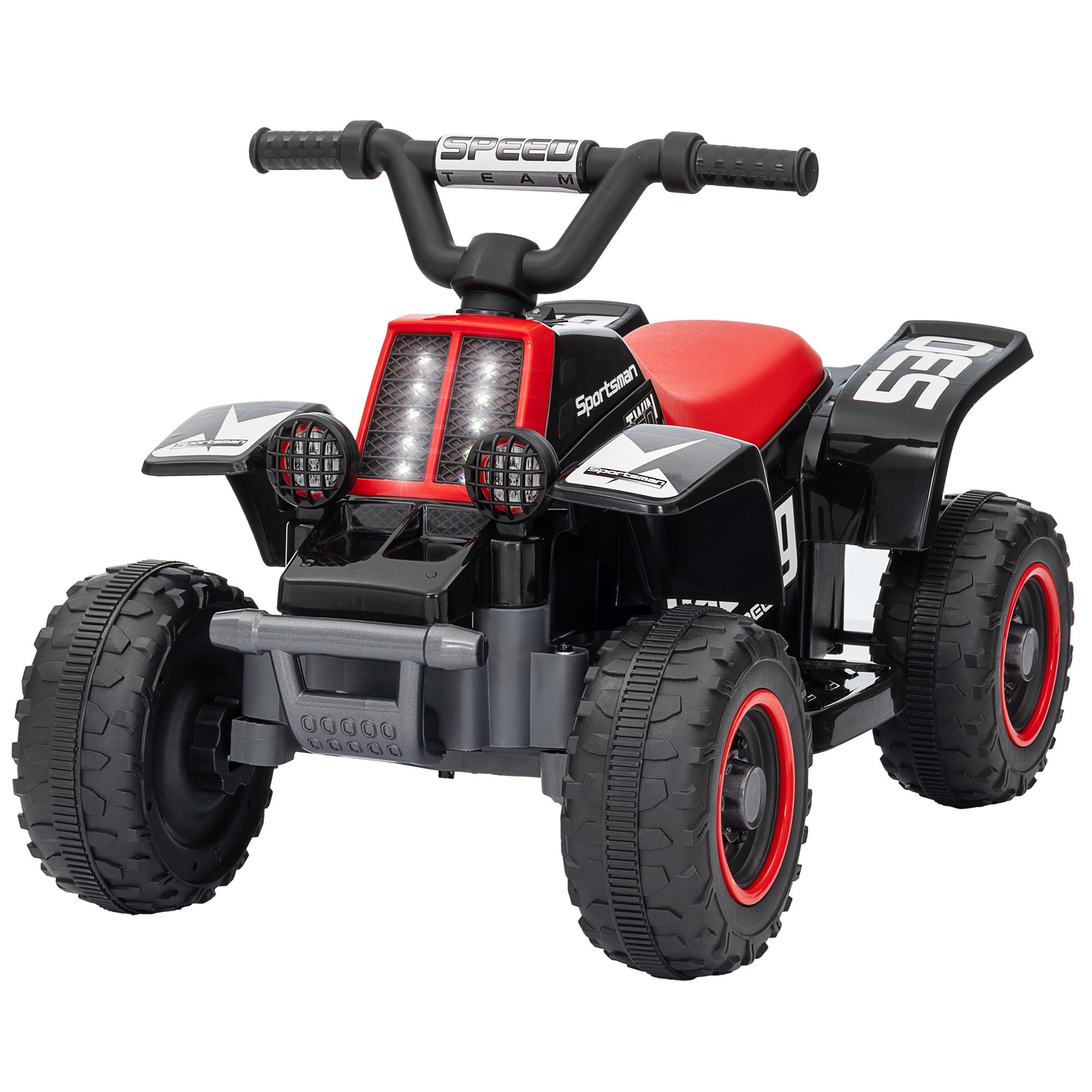 Black 6V Kids ATV Ride-On Car with Forward and Reverse