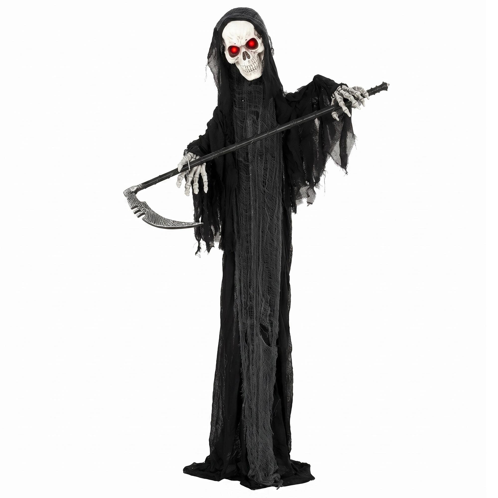 72 inch grim reaper decoration with sound activation