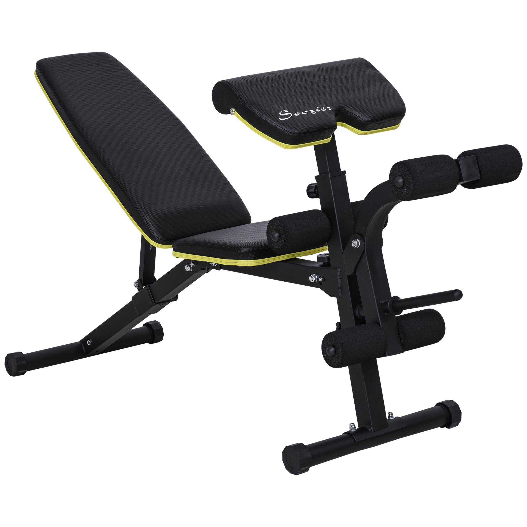Black Adjustable Hyper Bench with Multi-Use Design