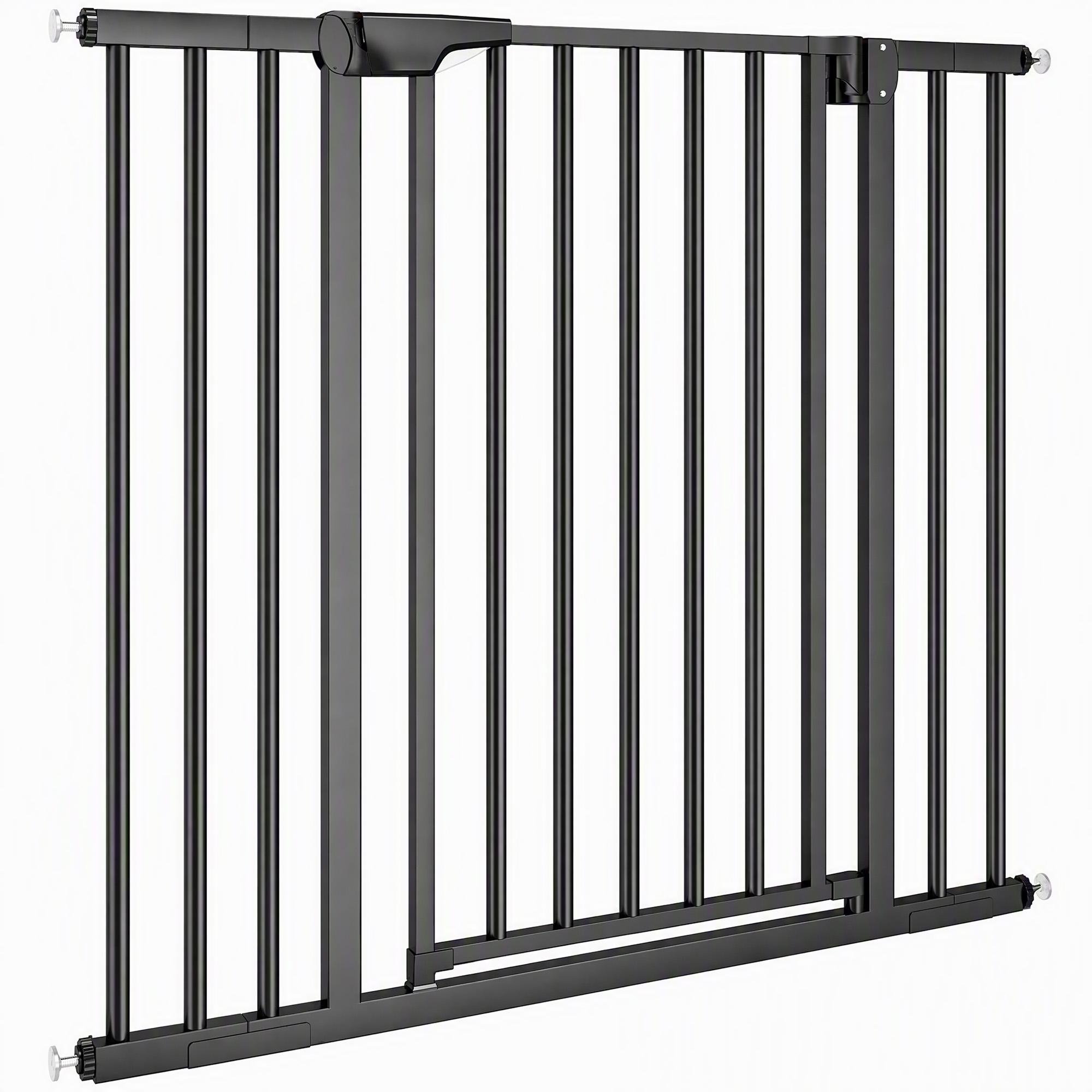 38 Inch Black Pet Gate with Auto-Close