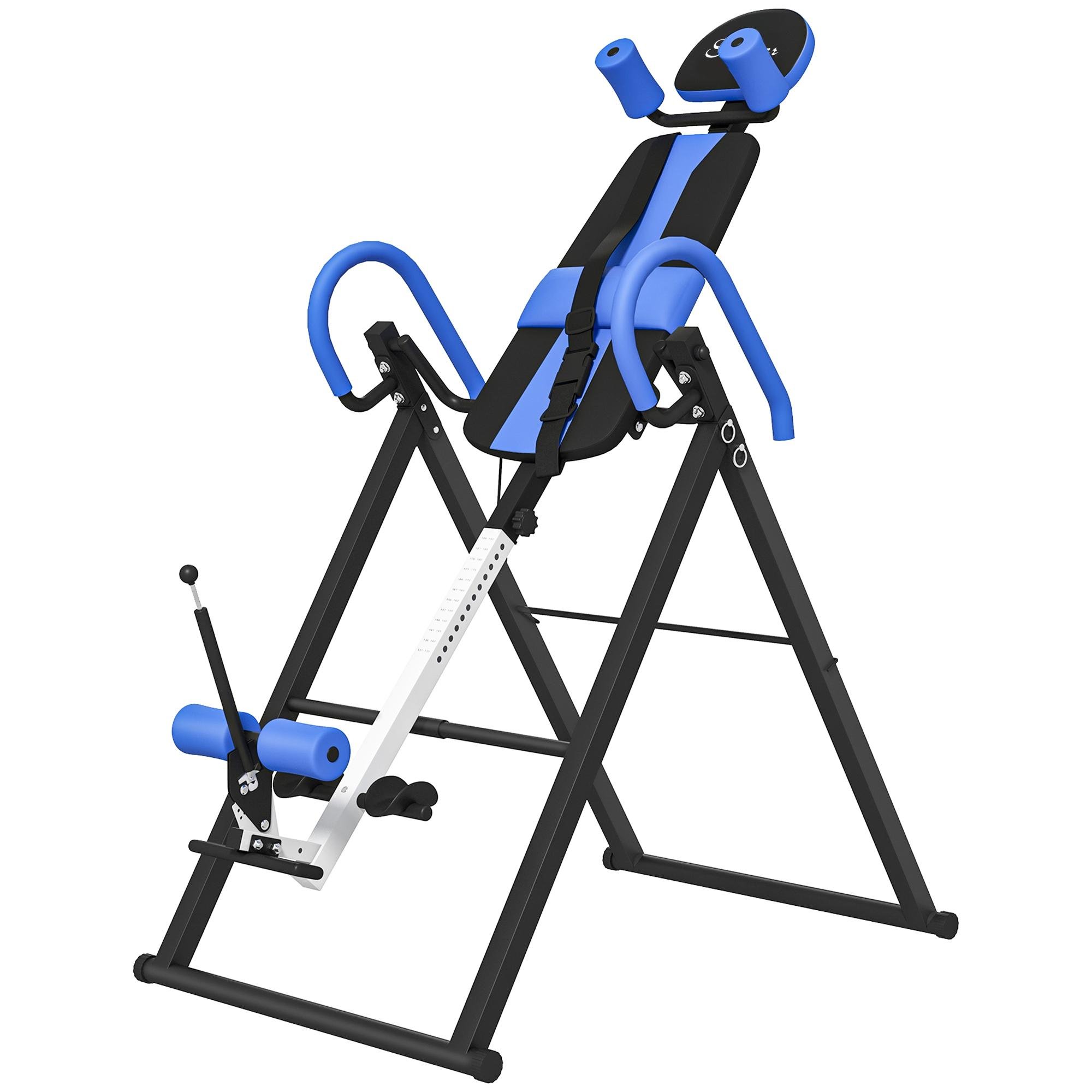 Blue Steel Inversion Table with Adjustable Angles
